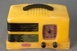 Rare Symphony Catalin Radio ’Split-Grille’ in Yellow + Dark Green